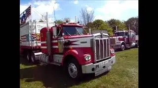 Uncle Sam's Great American Circus and  Old Kenworth trucks
