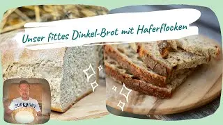 Super leckeres Dinkel Brot mit Haferflocken - selbst gebacken - gesund & schmackhaft - veganes Brot