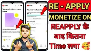 REUSED REAPPLY Channel Monetization ||YouTube Fix Your application is under review || Problem Solve