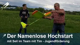 Der Namenlose Hochstart mit Seil im Team Jugenförderung