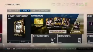 Madden 18 Mut pack opening legend fantasy Packs pulling for golden ticket