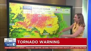Spectrum News 1 Wisconsin (Green Bay feed) Severe Weather Coverage July 27, 2023