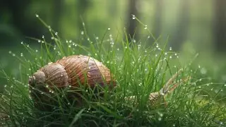 Looking for beautiful animals, snails are gathering again