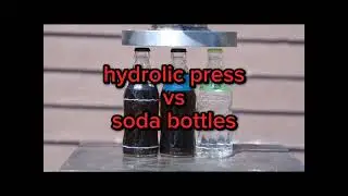 Hidrolik press vs botol soda #shorts #uniqueexperiment #experiment #asmr #satisfying