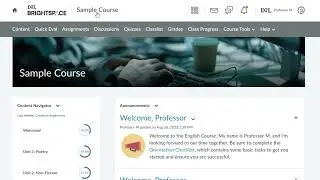 Set Up a Course | Instructor