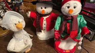 3 Christmas animatronics that I found at goodwill today