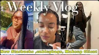 TASTING NEW STARBUCKS CRUNCH FRAPPE & BREAKFAST SANDWICH/ UNBOXING CNBLCG ITEMS / NEW MAKEUP CLIENT