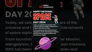 Happy National Space Day 2024 | National Space Day | ISRO   #nationalspaceday