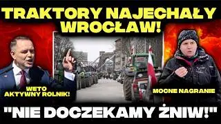BUNT ROLNIK&Oacute;W Z G&Oacute;RNIKAMI! TRAKTORY WJECHAŁY DO MIASTA!