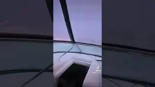 Crazy storm on boat
