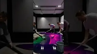 INSANE Galaxy Epoxy Floor in Modern Music Studio 🎧✨ | Ultimate Studio Makeover 🔥