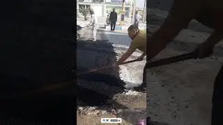 سرعت گیرزدن غیرقانونی بااسفالت درروستا، 🤔🤔🤔