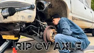 How to replace Cv axle on 1999 Chevy Silverado k3500 4x4 