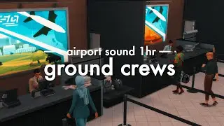 1 Hour Airport Sounds | Sims 4 Airport Ambience ✈️ | Study Ambience | Work Aid | No Music