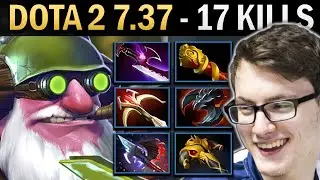 Sniper Gameplay Miracle with Silveredge and 17 Kills - Dota 2 7.37
