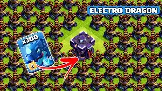 300 Max Electro Dragon VS Air Defence Attack - Clash of clans