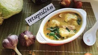 Куриный суп с нежными клецками по-домашнему