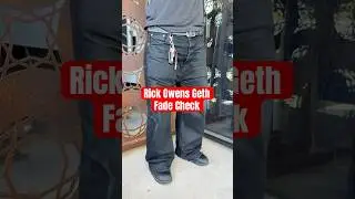 Eddy shows off his well-loved Rick Owens DRKSHDW Geth Jeans #selvedgedenim #japanesedenim