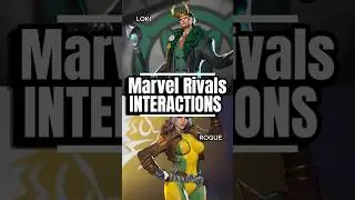 Взаимодействие персонажей Marvel Rivals: Локи и Роуг #Marvel #MarvelRivals