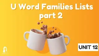 unit 12 :: U Word Families Lists part 2 | -UMP -UN -UNG -UNK -USH -UST