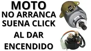 Moto no enciende hace click pero no arranca [Solucion]