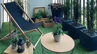 EXTREME EAST BALCONY MAKEOVER - DIY - MAGIC GRASS - SINGAPORE STYLE  **TRANSFORMATION** - TIMELAPSE