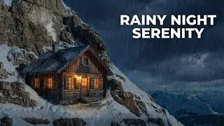 86. Pink Horizon | Rain Outside | Cozy Soft Night | Mind Bloom | Soothing Night | Wrapped Rainfall