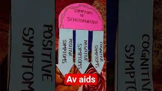 AV AIDS, SCHIZOPHRENIA  #flipcart #flipbook #nursing #schizophrenia #symptoms #flowchart #exam