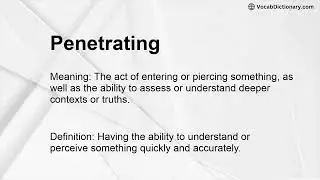 Penetrating Meaning