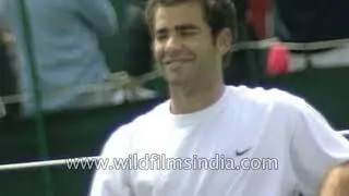 An injured Pete Sampras pulls out of a Grand Slam