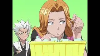Toshiro catches Rangiku talking about him