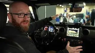 HAAS Alert Demo in a Jeep at the 2023 ITS America Conference & Expo