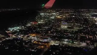 SoFi Center from the air, Landing at LAX