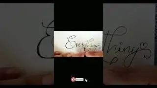 Calligraphy with normal pen #calligraphy #shorts #youtube #youtubeshorts #trending