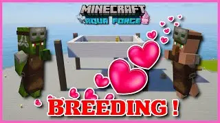 Разведение жителей деревни в Minecraft | Aqua Forge 006