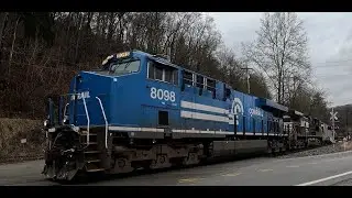 Conrail Heritage Unit 8098 Symbol 66x Apollo Crossing, Apollo Pa. headed EB 4K Quality