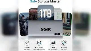 Review: SSK 1TB SSD External Hard Drive, Portable SSD Up to 550MB/s Fast Solid State Drives, E...