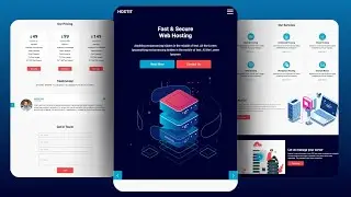 Hosting website with HTML, CSS, and JavaScript (FREE SOURCE CODE)