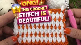 This crochet stitch is beautiful | Easy crochet technique for stunning textures