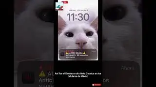 As&iacute; fue el Simulacro de Alerta S&iacute;smica en los celulares de M&eacute;xico #shorts