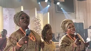 Astonishing moment from the traditional wedding ceremony between Titilope badru and victor adesuyi 
