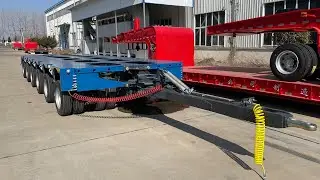 6 Axle Line Hydraulic Modular Trailers with Drawbar | HIPOTRUK