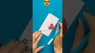 Notebook paper craft/new year card 2022/handmade beautiful card/velentine day card/#shorts