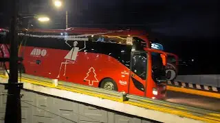 Autobuses ADO y VIA sobre el puente de Teziutlán (Pt.2)