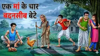 गरीब माँ के चार मुर्ख बेटे |#kahani| moral story|हिंदी कहानी|