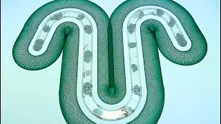Flowing Double Wave Design