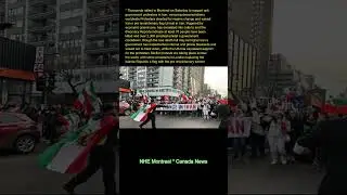 Thousands rallied in Montreal on Saturday to support anti-government protesters in Iran, mirroring d