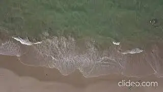 ondas na areia da praia emitindo Som para relaxar