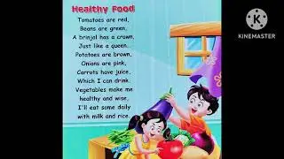 Healthy food English poem