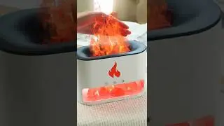 Simulation Flame Humidifier: Essential Oil Diffuser with Colorful LED! #humidifierfireeffect